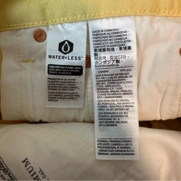 Free People x Levi’s Fresh 501 Original Cropped Jeans Size 29 - Picture 8 of 10